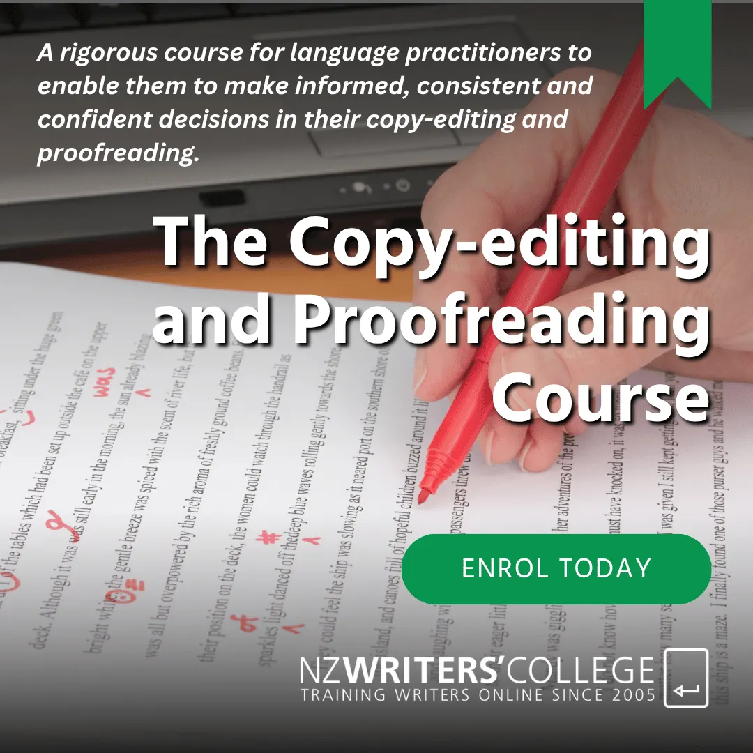 copy-editing and proofreading course nz